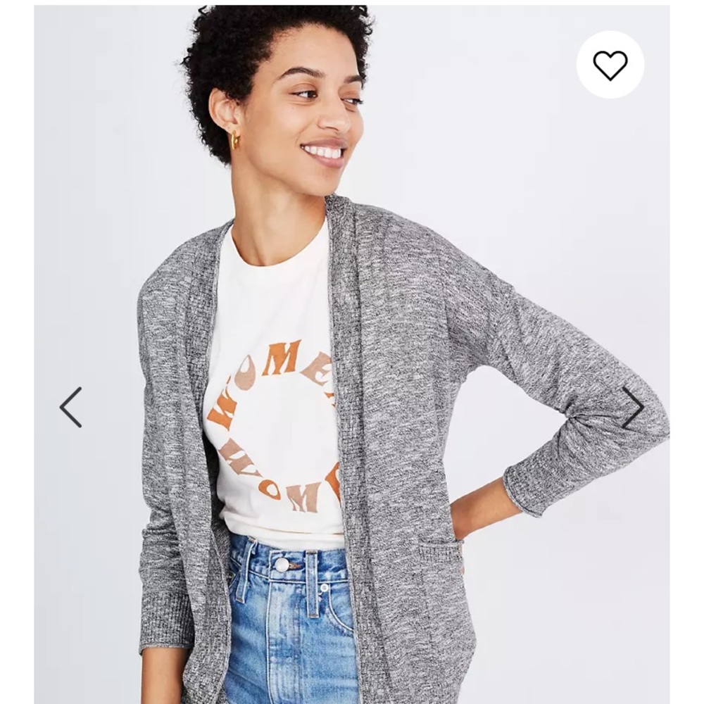 MADEWELL Marled Bradley Cardigan Sweater